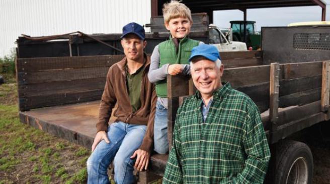 Three generations of farmers