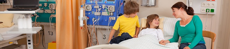 A mom with kids in the hospital