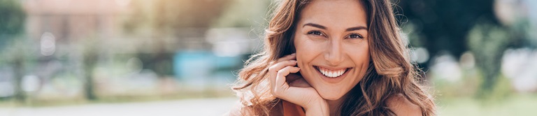 Woman smiling