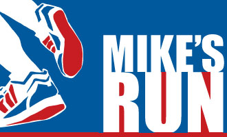 Mike's Run - red and blue logo