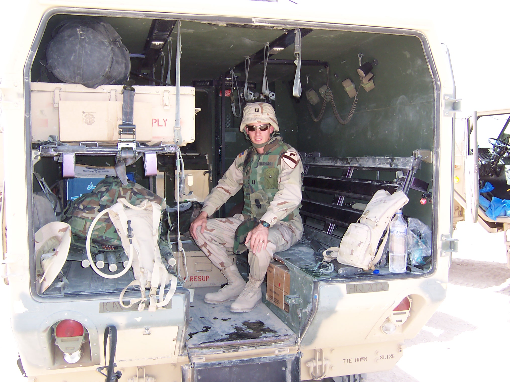 David Mathias in the army in Iraq