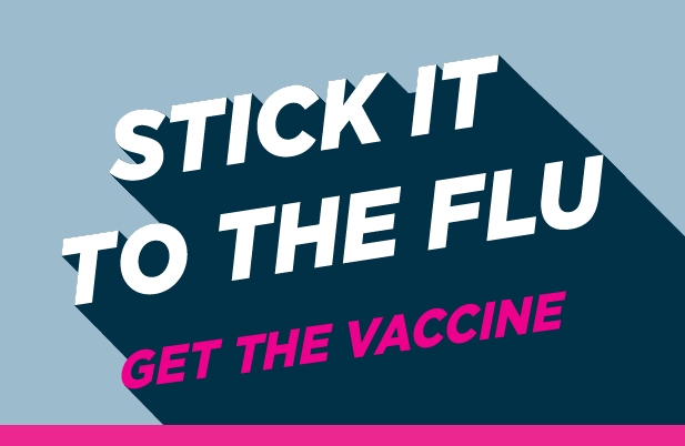 Stick it to the flu logo