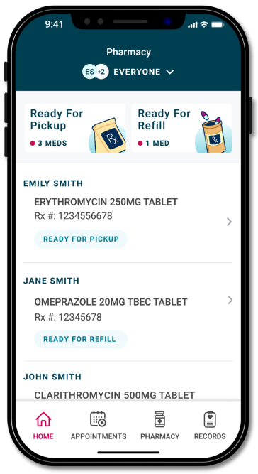 pharmacy on mobile