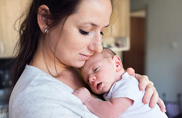 woman and infant