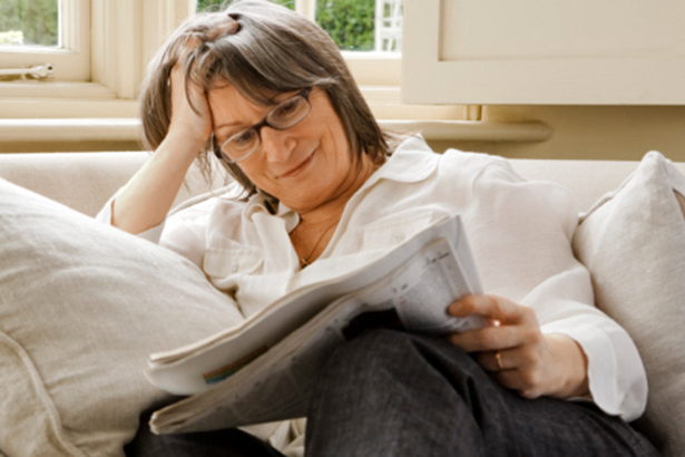 woman reading