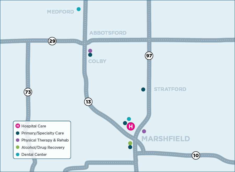 Marshfield map