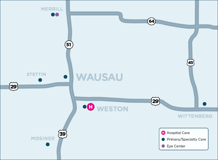 Wausau map