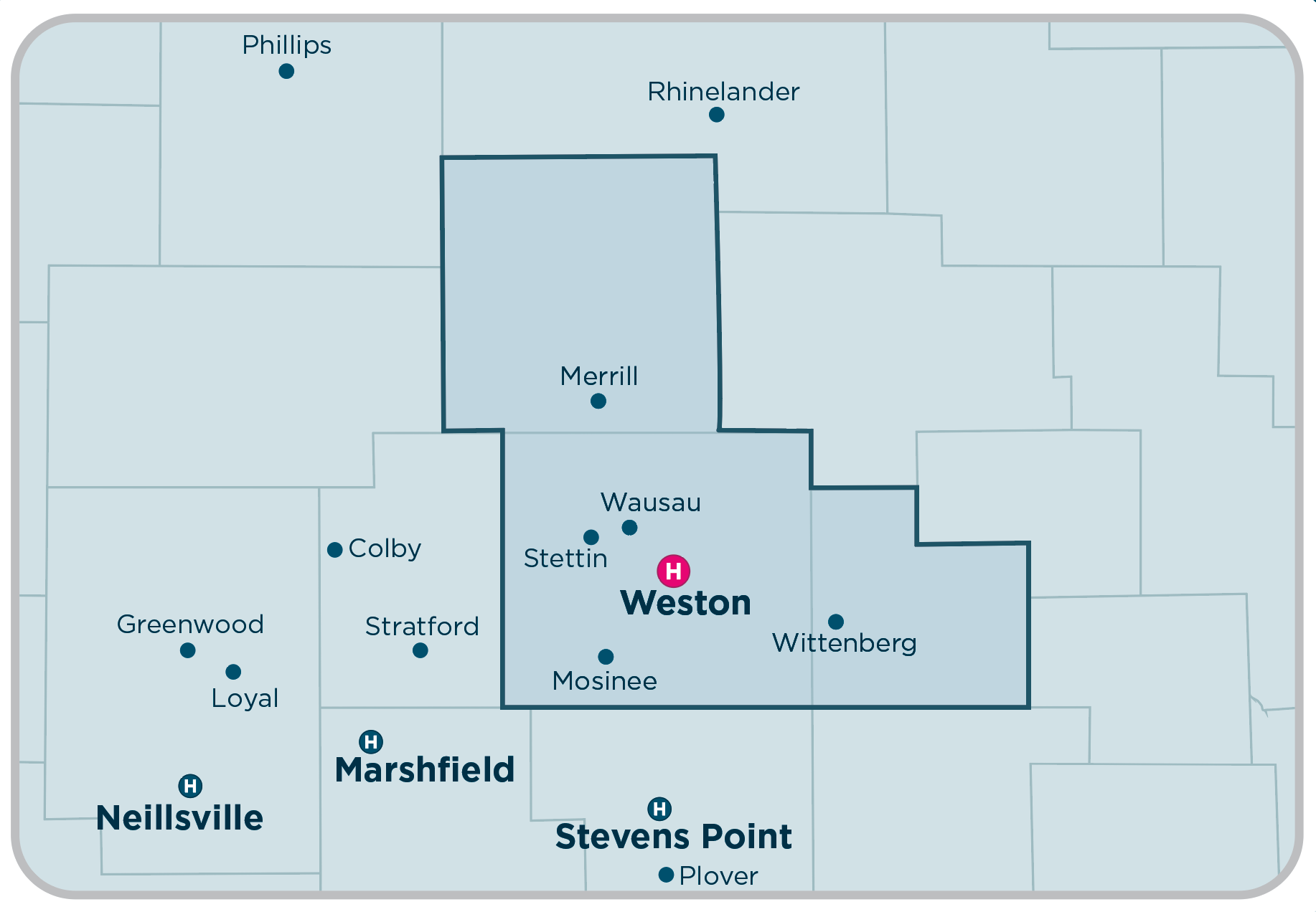 Weston map