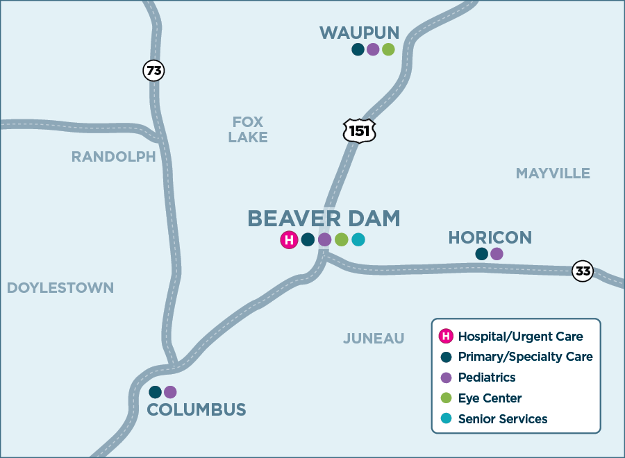 Beaver Dam map