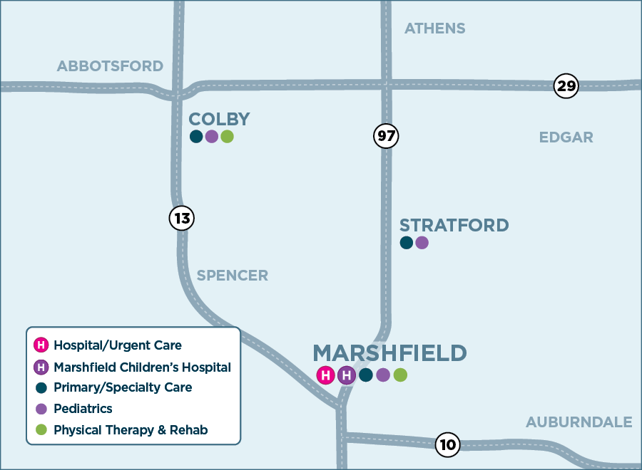 Marshfield map