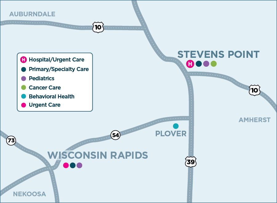 Clinics and Medical Offices Map