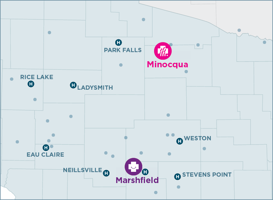 Minocqua map