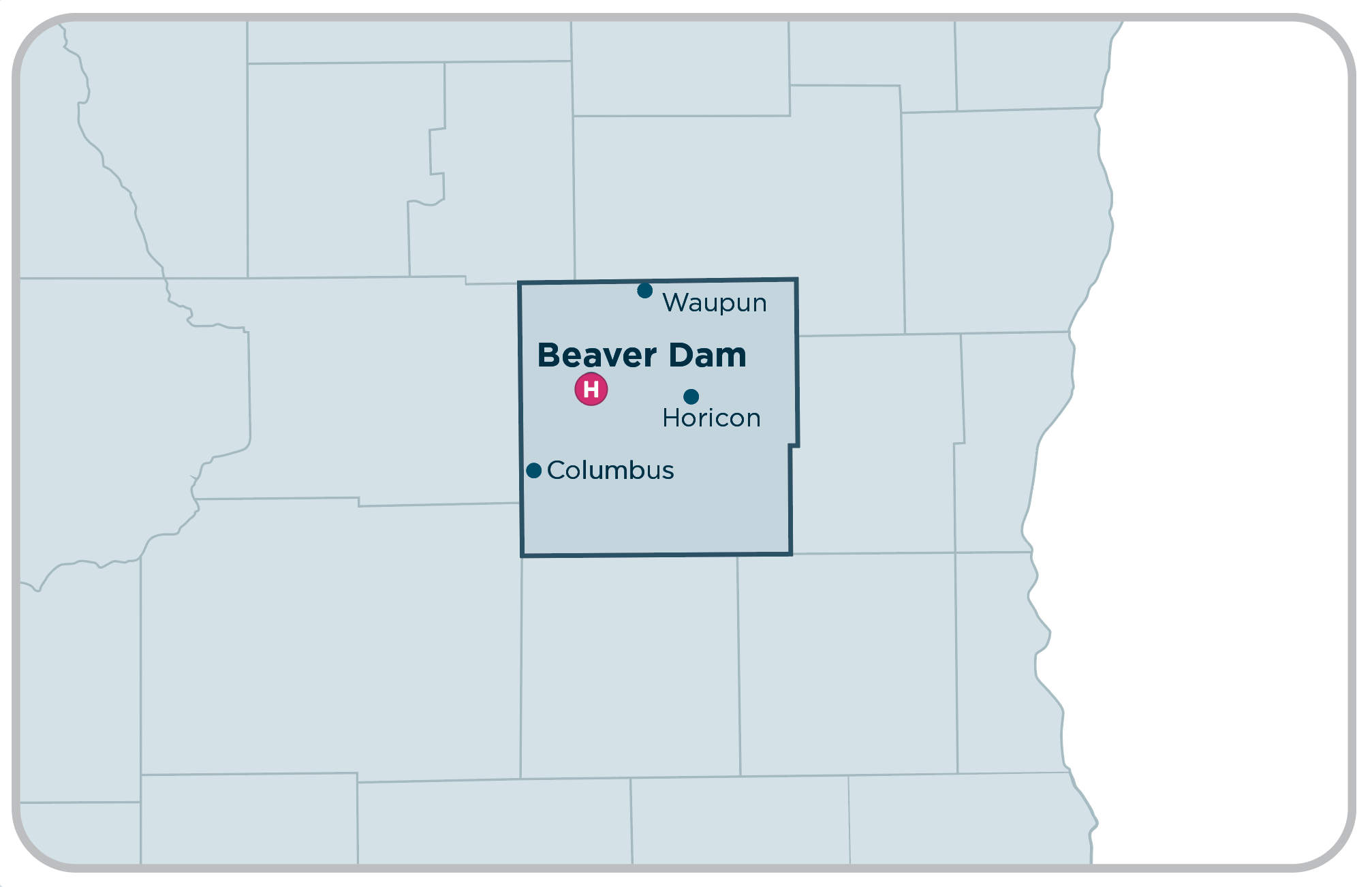 Beaver Dam map